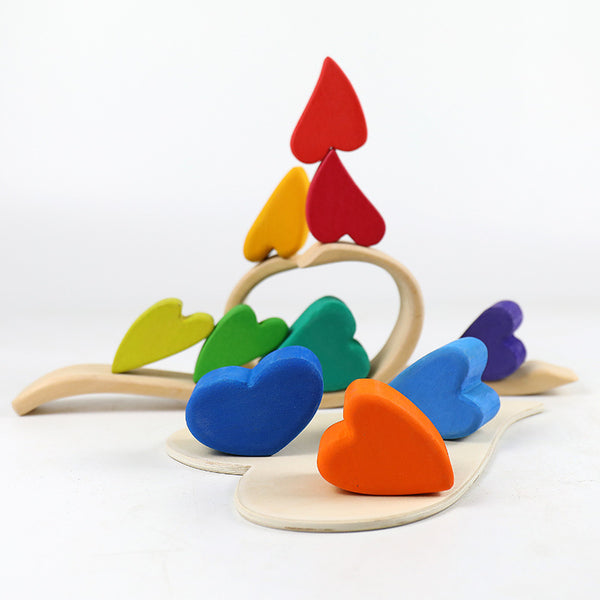 Heart shaped building blocks
