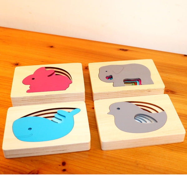 Five-story puzzle (4 pcs a set)