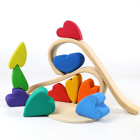Heart shaped building blocks