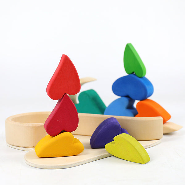 Heart shaped building blocks