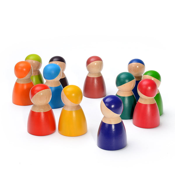 Hot sell Rainbow doll waldorf toys