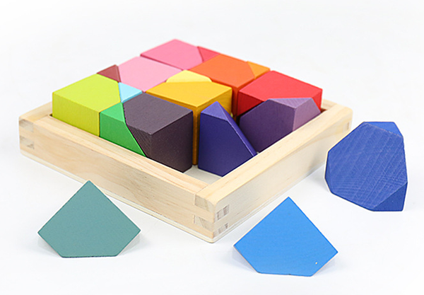 Colorful Corner block 3D puzzle