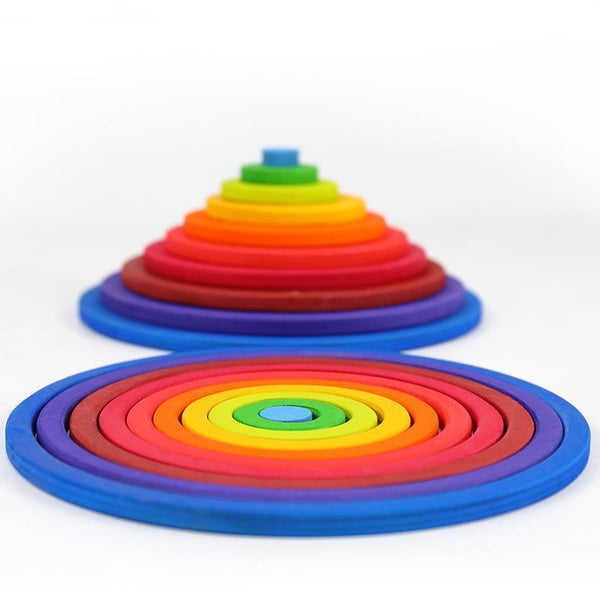 DIY Raibow Concentric Ring toys