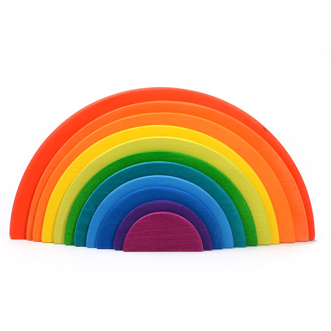 Rainbow Semilunar plate waldorf toys