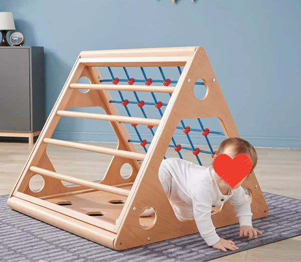 Adena Montessori Triangle Ladder Beechwood Infant & Toddler Equipment