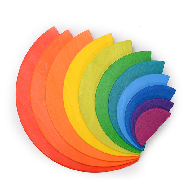 Rainbow Semilunar plate waldorf toys