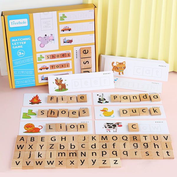 Wooden Alphabet pairing game