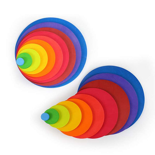 DIY Raibow Concentric Ring toys