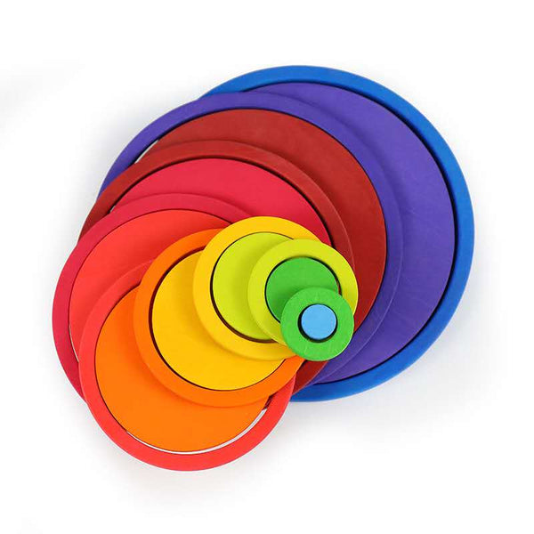 DIY Raibow Concentric Ring toys