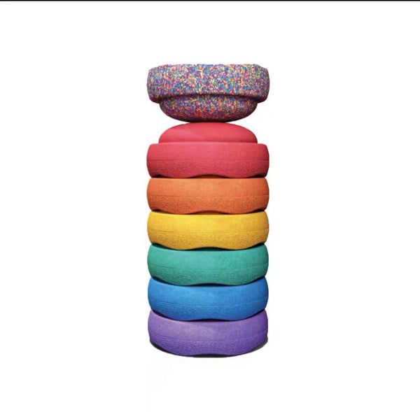 Rainbow River Crossing Stone Children's Sensory Training Equipment Balance Foot Stone Early Education Center Kindergarten Physical Toys