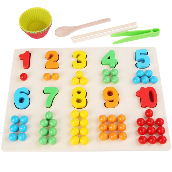 Number Clip bead assembly board