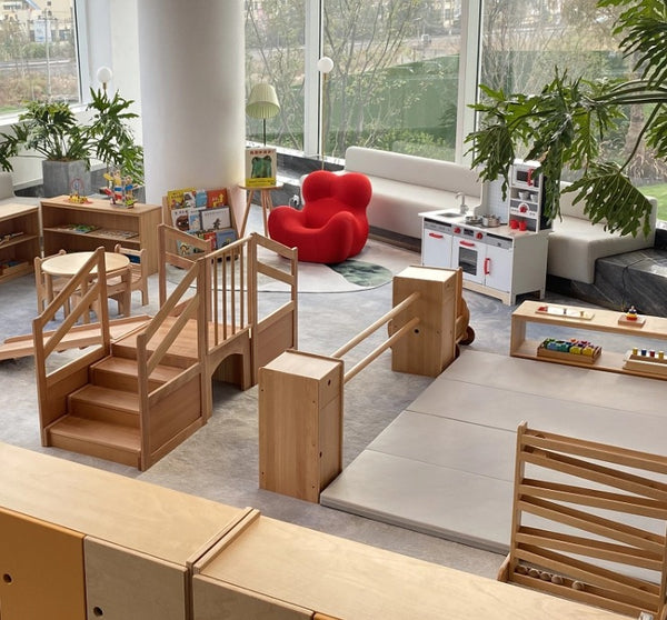 Adena Montessori Pickler - drill climbing three piece set Beechwood