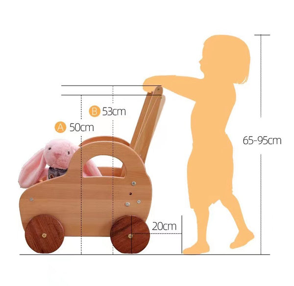 Adena Montessori Handrail Walking Cart Beechwood Classroom Furniture