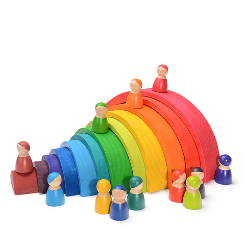 Hot sell Rainbow doll waldorf toys