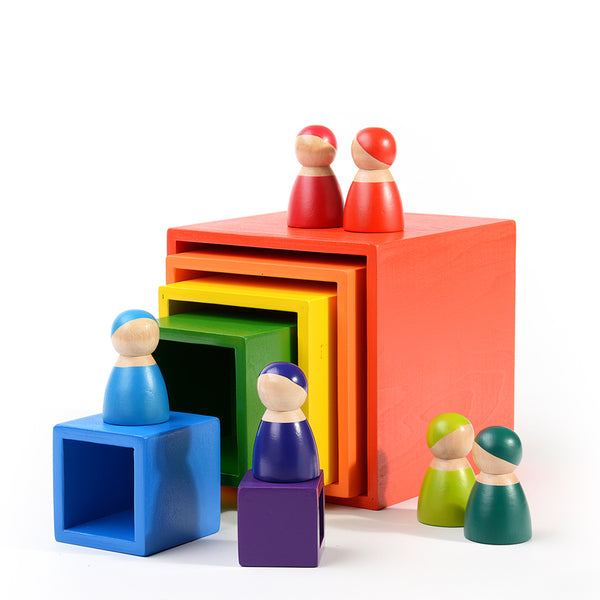 Hot sell Rainbow doll waldorf toys