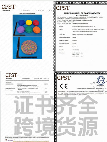 Rainbow River Crossing Stone Children's Sensory Training Equipment Balance Foot Stone Early Education Center Kindergarten Physical Toys