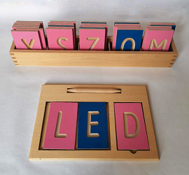 Letters writing board with box Capital L523