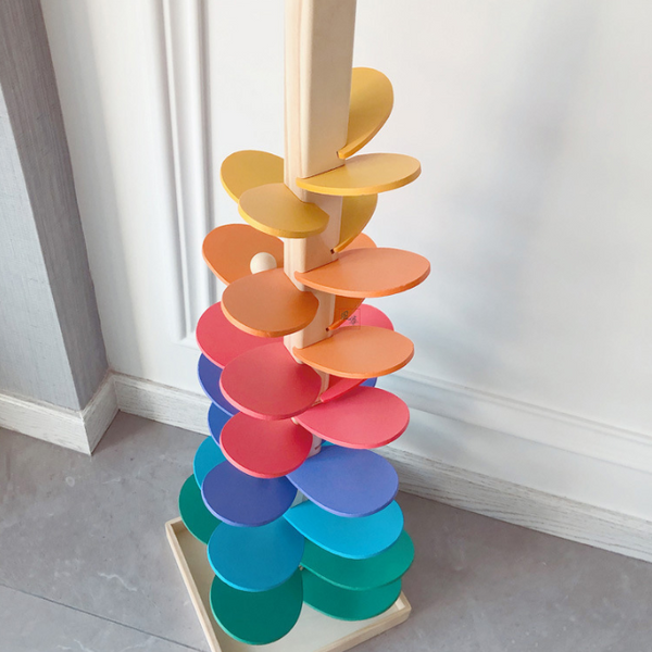 12 rainbow balls with tray