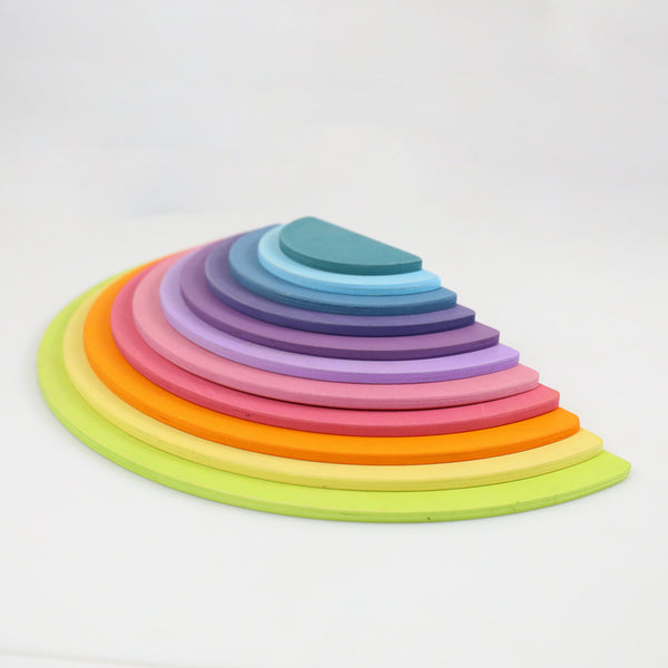 Rainbow Semilunar plate waldorf toys