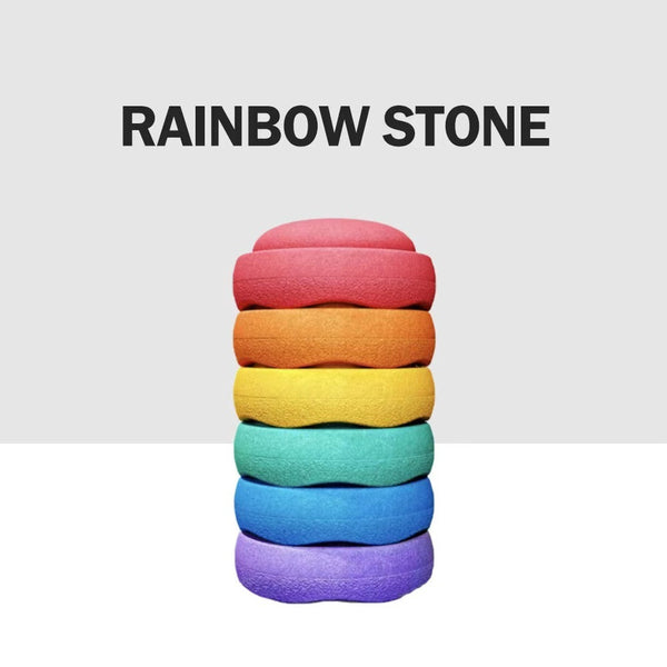 Rainbow River Crossing Stone Children's Sensory Training Equipment Balance Foot Stone Early Education Center Kindergarten Physical Toys