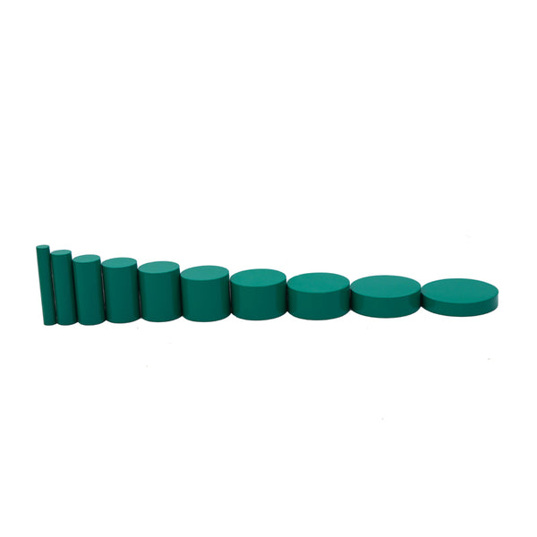 Adena Montessori Educational Wooden Materials Knobless Cylinders- Glossy