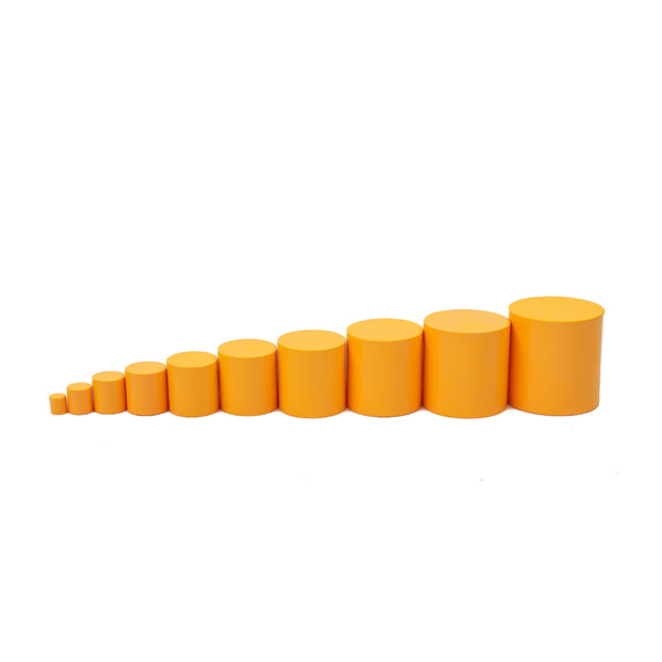 Adena Montessori Educational Wooden Materials Knobless Cylinders- Glossy