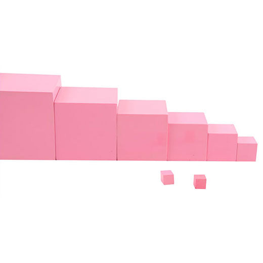 Mini Pink Tower Adena Montessori Educational Materials