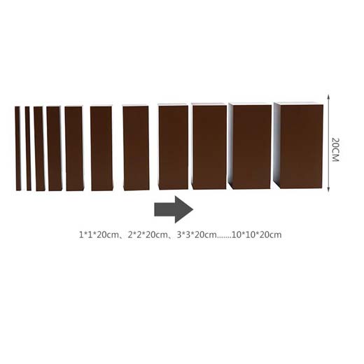 Adena Montessori Brown Stair Educational Wooden Materials