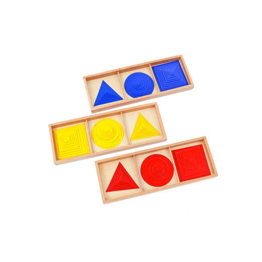 Adena Montessori Triangle, Circle, Square Sensorial Educational Tools