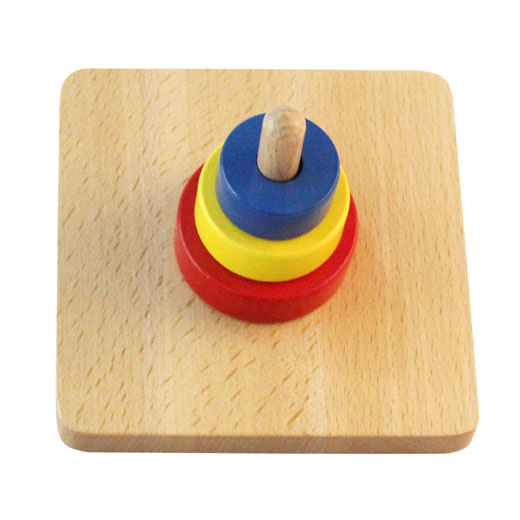 Three Discs on a vertical Dowel