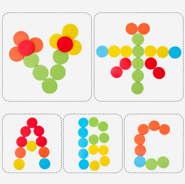 XQ312  Color classification cups, Kindergarten board games, wooden toys, development of children's educational multifunctional toys