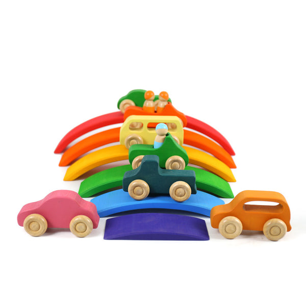 Rainbow toy car