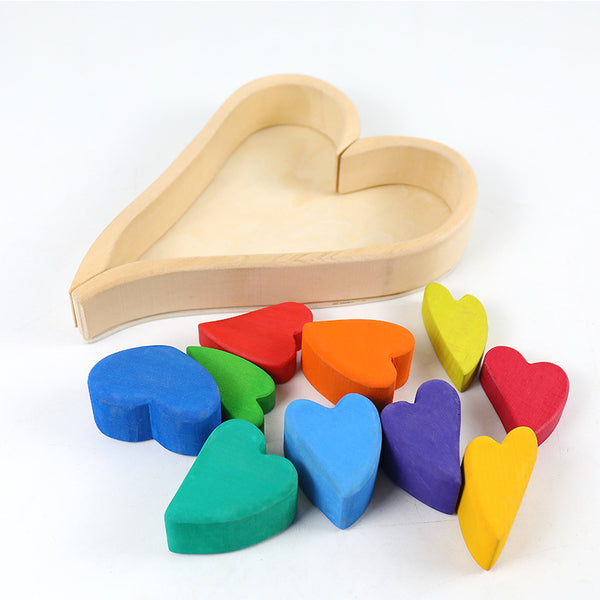Heart shaped building blocks