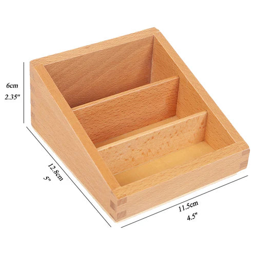 Wooden Holder for 3 Parts Cards