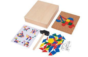 Adena Montessori Educational Materials Hammer Game Tiles Montessori Toys for Kindergarten
