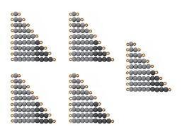 5 Pairs of Bead Stairs 1-9 ( Black & White)