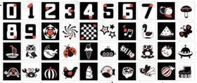 Black and White Cards