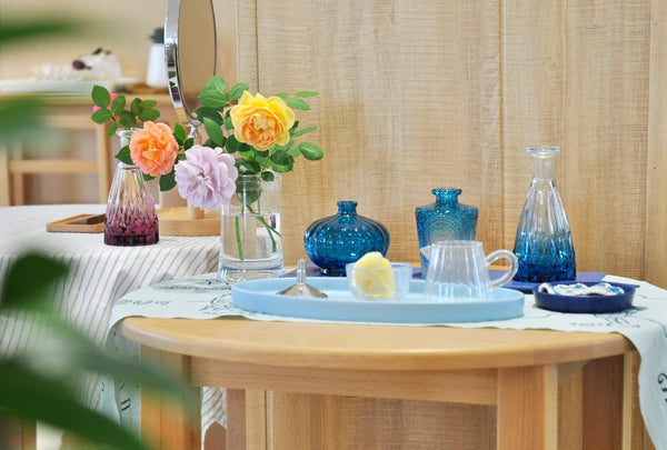 Arranging Flowers  -ceramic vases