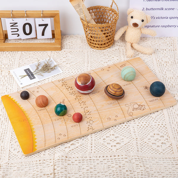 Match puzzle of Solar System  with Name Cards