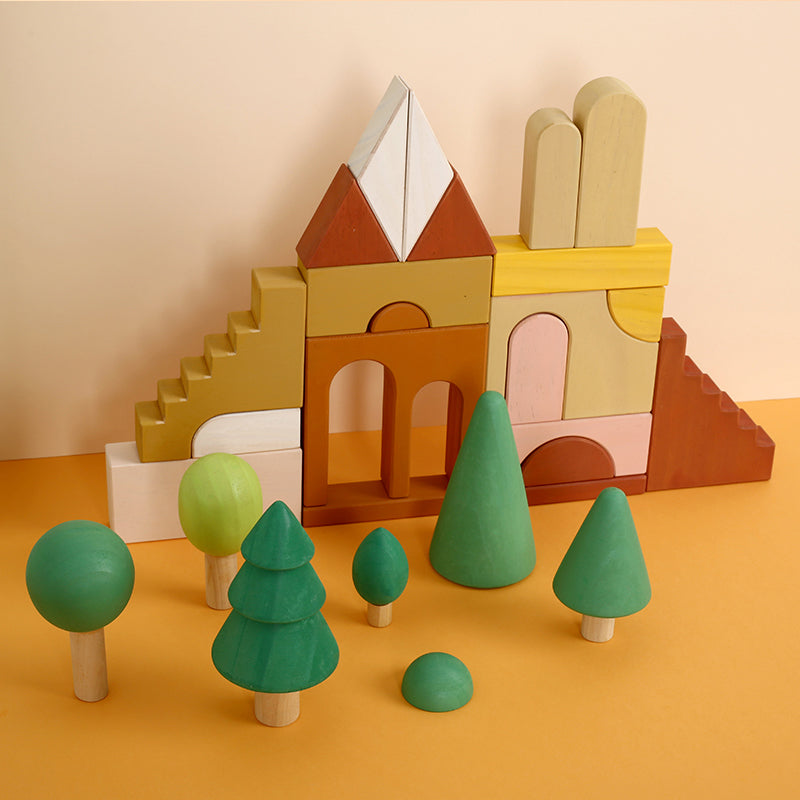 Small Wooden Castle Block