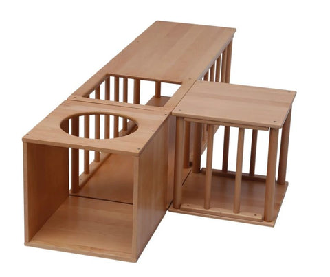 Adena Montessori Pickler - drill climbing three piece set Beechwood