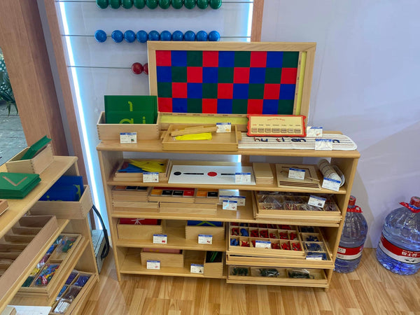 Adena Montessori 3-layer Corner Cabinet Beechwood Classroom Furniture