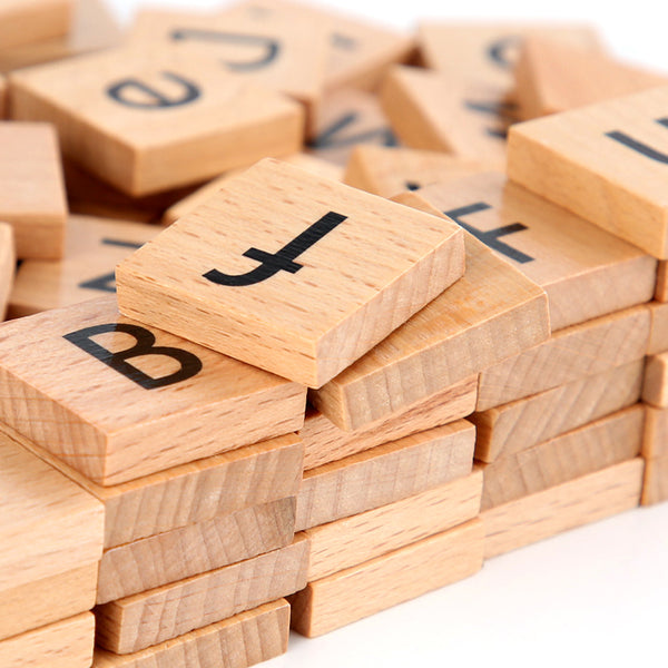 Wooden Alphabet pairing game