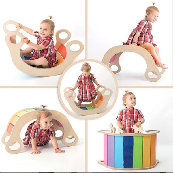 Rainbow rocking chair, climbing chair