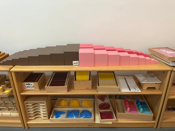 Adena Montessori Primary Sensorial Material Pink Tower-Beech Wood Glossy