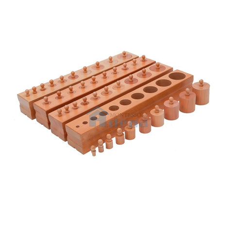 Montessori Sensorial Cylinder Block (Set of 4)