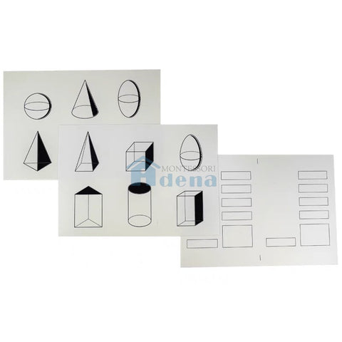 Adena Montessori Geometric Cards Montessori Primary Sensorial Material