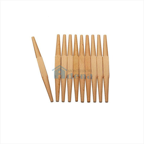Adena Montessori Mathematical Materials 10 Solid Spindles