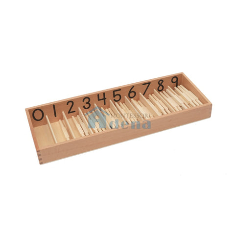 Adena Montessori Mathematical Materials Spindle Box With 45 Spindles