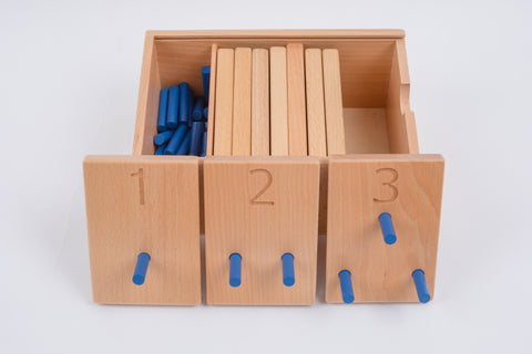 Adena Montessori Nail board for mathematics learning Tiles Montessori Toys for Kindergarten